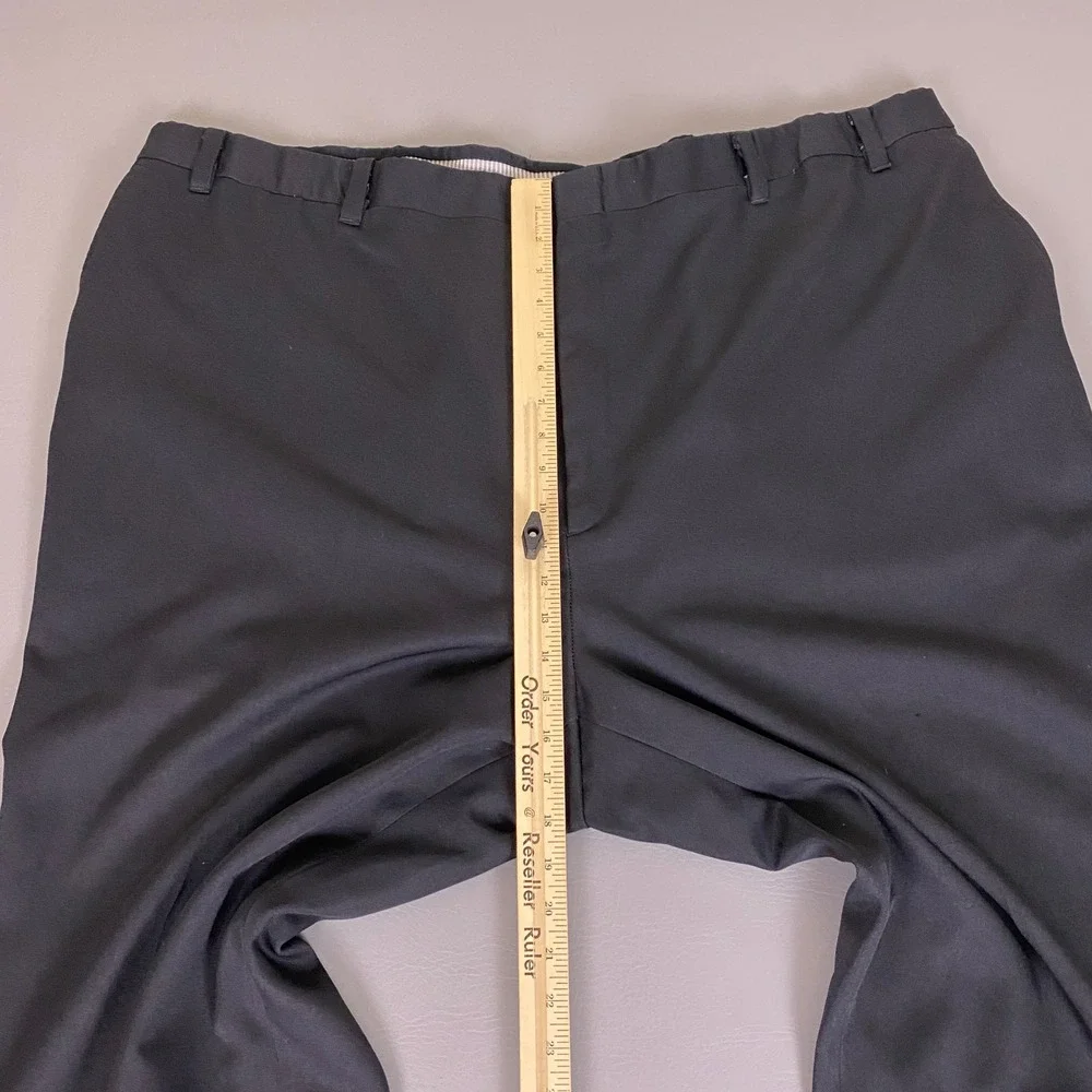 Harbor Bay Dress Pants Men's Size 58x30 Fit 52x30 Big and Tall Black Slacks